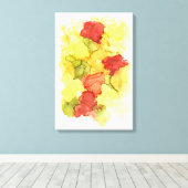 Fett und farbenfroh glückliche Canvas drucken Leinwanddruck (Insitu (Holzboden))