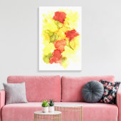 Fett und farbenfroh glückliche Canvas drucken Leinwanddruck (Insitu (Wohnzimmer))