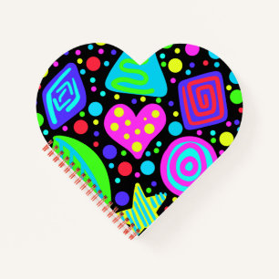 Fett und farbig gedruckt notizblock