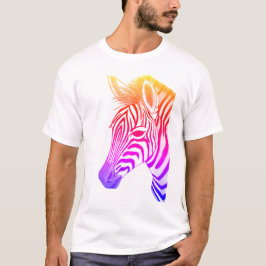 Fett und farbig zeichnend Zebra T-Shirt