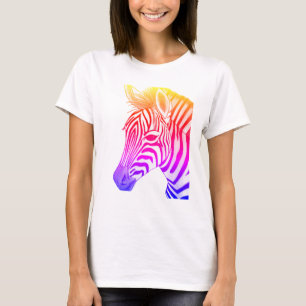 Fett und farbig zeichnend Zebra T-Shirt