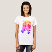 Fett und farbig zeichnend Zebra T-Shirt (Vorne ganz)