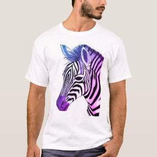 Fett und farbig zeichnend Zebra T-Shirt