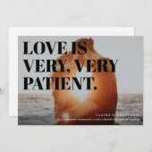 Fett und frech Typografisch aufgeschobene Hochzeit Ankündigung (Vorne/Hinten)