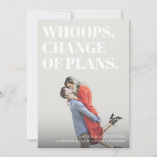 Fett und frech typografisch Hochzeitsperre Save The Date