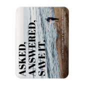 Fett und frech typografische Hochzeit Speichern Si Magnet (Vertikal)