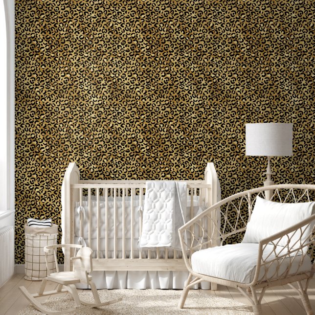 Fett und Glam Luxury Leopard Skin Tapete (Kinder)