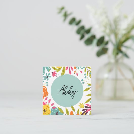 Fett und hell begleitkarte (Stehend Vorderseite)