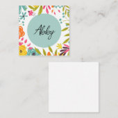 Fett und hell begleitkarte (Vorne/Hinten)