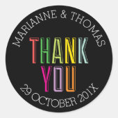 Fett und hell Danke, Sticker (Vorderseite)