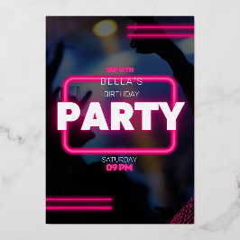 Fett und hell Einladung zum Geburtstag | Spaß & Sp