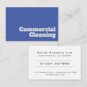 Fett und klar Kommerzielles Reinigungsdesign Visitenkarte (Vorne/Hinten)