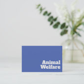 Fett- und klare Tierschutzkonzepte Visitenkarte (Stehend Vorderseite)