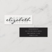 Fett- und Kursivtext Mini Visitenkarte (Vorne/Hinten)