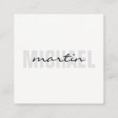 Fett- und Kursivtext Quadratische Visitenkarte (Vorderseite)