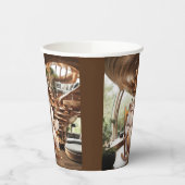 Fett und leichte Kaffeezeit Pappbecher (Links)