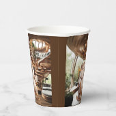 Fett und leichte Kaffeezeit Pappbecher (Rechts)