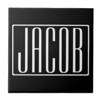 Fett und modern Ihr Name oder Wort | Schwarz weiß