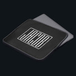Fett und modern Ihr Name oder Wort | Schwarz weiß Laptopschutzhülle<br><div class="desc">kühl und modern.</div>