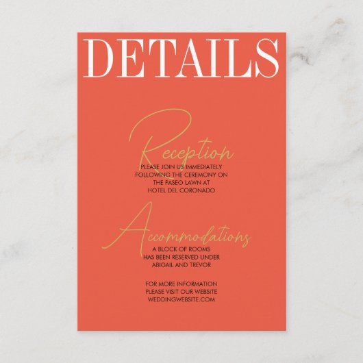 Fett- und Retro-Verschlusskarte Begleitkarte (Vorderseite)