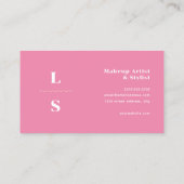 Fett- und Retro-Visitenkarten Visitenkarte (Rückseite)