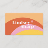 Fett- und Retro-Visitenkarten Visitenkarte (Vorderseite)