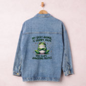 Fett- und Sassy-Frog-Zitat Grafisch Jeansjacke (Hangar)