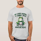 Fett- und Sassy-Frog-Zitat Grafisch T-Shirt (Vorderseite)