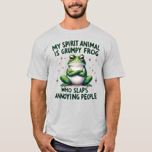 Fett- und Sassy-Frog-Zitat Grafischer T - Shirt (Vorderseite)