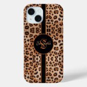 Fett und stilvoll: Personalisierter Leopard Print  Case-Mate iPhone Hülle (Rückseite)