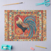 Fett und trendy rooster seidenpapier (Basteln)