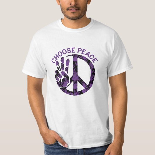 Fett- und Whimsical Peace Lover Graphics T-Shirt (Vorderseite)