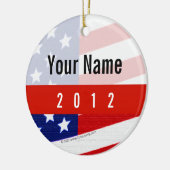 Fett USA Thema, Personalisiertes Design Keramik Ornament (Links)