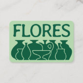 Fett-Vase-Silhouette Visitenkarte (Vorderseite)