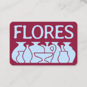 Fett-Vase-Silhouette Visitenkarte (Vorderseite)