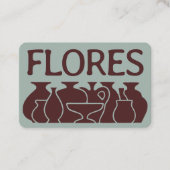 Fett-Vase-Silhouette Visitenkarte (Vorderseite)