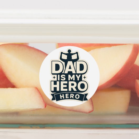 Fett Vater Hero Vatertag Sticker (Befestigt)