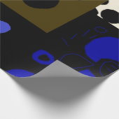 fett verpacktes Papier mit Punkten Geschenkpapier (Ecke)