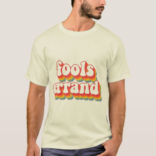 Fett Vintage "Fools Errand" Grafik drucken T-Shirt