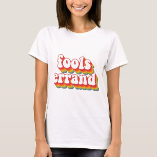Fett Vintage "Fools Errand" Grafik drucken T-Shirt