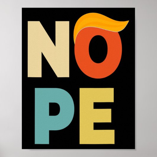 Fett Vintager Stil Funny Anti-Trump Poster (Vorne)