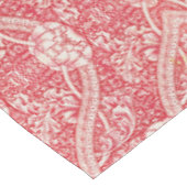 Fett Vintages Blumenmuster in Rosa und Weiß Tischdecke (Schrägansicht)