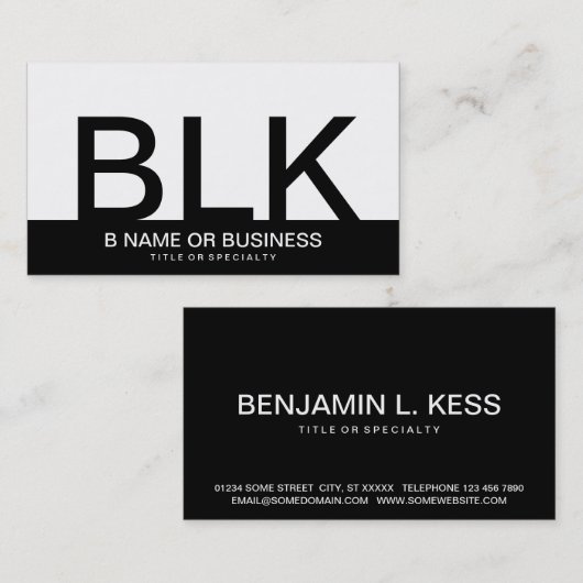 fett visitenkarte (Vorne/Hinten)