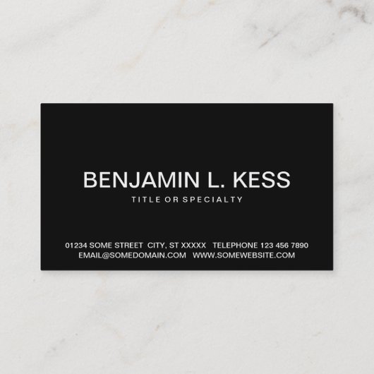 fett visitenkarte (Rückseite)