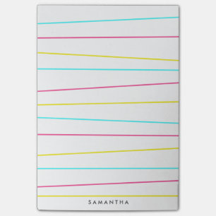 Fett-Wacky-Lines Post-it Klebezettel