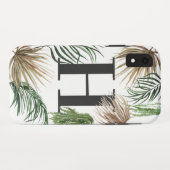 Fett wasserfarbenes Blatttropen + Palmblättern Case-Mate iPhone Hülle (Rückseite (Horizontal))