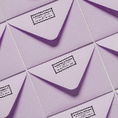 Fett-Wavy-Frame-Rücksendeadresse Permastempel