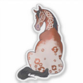 Fett weißer keltischer erfrischender Appetit Aufkleber (Vorderseite)