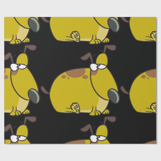 Fett Welpenpapier Geschenkpapier (Flach)