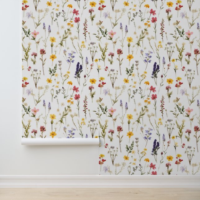 Fett Wildblumen floral Tapete (Anwendung)